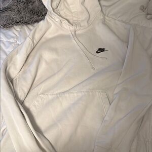 Nike Cream Hoodie with Black Logo